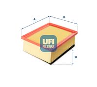 UFI Filters, Filtro Aria 30.149.00, Filtro Aria per Ricambio, Adatto a Auto, Applicabile su Modelli Citroen Xsara, Xsara Coupé, Xsara Picasso, Peugeot 206