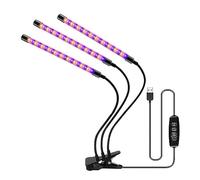 30-150 LED USB Grow Light Phytolamp for piante con controllo Full Spectrum Lights Home Flower Seedling Clip Phyto Lamp,Risparmia Elettricità(3 Head USB-90LED)