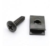 30/20/10 Set Moto Scooter ATV Ciclomotore Ebike Copertura In Metallo Ritenitore Vite Autofilettante E Clip M4 M5 Moto Bulloni Di Fissaggio Viti