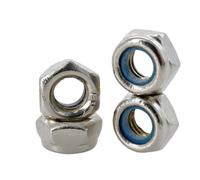 30-3 pezzi M2 M2,5 M3 M4 M5 M6 M8 M10 M12 304 acciaio inossidabile nichelato al carbonio dado di bloccaggio zincato dado esagonale in nylon autobloccante(304 Stainless steel,M6 (20Pcs))