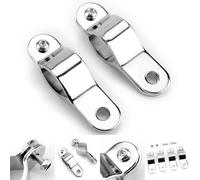 30-35mm Chrome Adjustable Motorcycle Bull Bar Light Foglight Mount Bracket Clamp