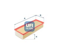 UFI Filters, Filtro Aria 30.365.00, Filtro Aria per Ricambio, Adatto a Auto, Applicabile su Diversi Modelli Audi A4, A5 e Q5