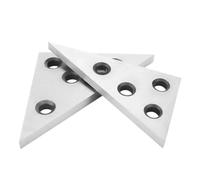 30/45/60/90 Gradi Angolo Di Blocco Righello Pollici Metrico Triangolo Metallo Precisione Macchinista Strumento Misura 2 Pz/set,Impostazioni precise