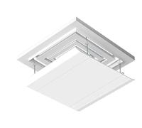 30/45/60 centimetri Condizionatore D'aria Deflettore Uscita Aria Ala Raffreddato Ad Aria Deflettore Vento for Ufficio Commerciale Soffitto condizionatore D'aria Vent Copertura (Color : White, Size :