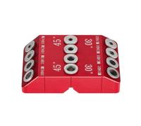 30 45 90 gradi angolato 4 dimensioni Drill Hole Guide Jigs per foro angolare e dritto lavorazione del legno punzonatura foratura fori dritti foratura