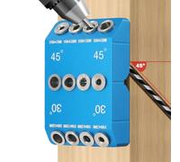 30 45 90 gradi Drill Jig, blocco modello trapano in quattro dimensioni per corrimano scale ponte, fori angolati/dritti binario guida di perforazione, guida per trapano angolare in lega di alluminio
