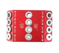 30 45 90 Gradi Guida di Trapano Ad Angolo Jig 4 Dimensioni Stencil Per Fori Angoli E Diritti Foro Metallo Alluminio Foro di Posizionamento Foro Strumento