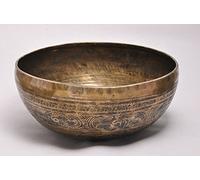 30,5 cm placcato oro martellato a mano dipinte tibetano meditazione campana tibetana con Striker