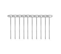 30/5 pezzi di tipo G graffette da giardino chiodi a terra in metallo tubi for recinzione in acciaio inossidabile paletti for esterni in possesso di prati for chiodi di copertura vegetale(10pcs)