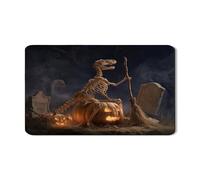 30.5 - Tappetino per asciugare piatti da cucina, tappetino assorbente in gomma di zucca di Halloween, cuscino di asciugatura in pelliccia sintetica per decorazione della cucina, 30.5