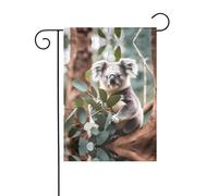 30,5 x 45,7 cm bandiera decorazione da giardino, bandiera da appendere al giardino piccola bandiera da giardino, bandiera koala cartone animato inverno Natale all'aperto