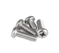 30/50/100/200 Pz M3 M4 M5 M6 M8 304 In Acciaio Inox Croce Incasso Pan Testa Vite A Tonda Macchina Bulloni(40mm,200pcs M4)