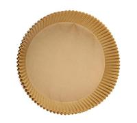 30/50/100 PCS Carta impermeabile a prova di olio per cottura Air Fodere di carta usa e getta Quantità sufficiente Fodera monouso aria di forma rotonda
