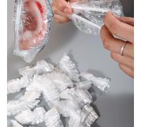 30/50/100 pezzi Paraorecchie trasparenti per neonati, impermeabili, traspiranti, non sensibili, per la cura dei capelli, protezione dell'orecchio per il bagno e il nuoto 100 pezzi,50 pezzi,30 pezziPol