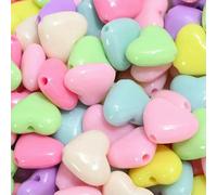 30/50/100 pezzi Perline acriliche carine estive colorate a forma di cuore, farfalla, fiore, fiocco per la creazione di gioielli fai da te, braccialetti, forniture - 12x14,0 mm 30 pezzi 27