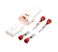30/50/100set Kit Sumitomo MT090 2 Pin Way Maschio Femmina Bianco Impermeabile Auto Connettore Spina Moto 6187-2171 6180-2181 (Size : 50 full set)