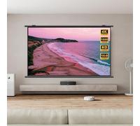 30" 50" 60" 72" Telo Proiettore Portatile, 4K HD Schermo Cinematografico Avvolgibile Manuale, AntiRughe, Grandangolo Di 160 Gradi, Per Casa Ufficio Eventi All`Aperto Teatro(30in 16:9)