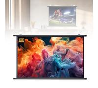 30" 50" 60" Schermo Per Proiettore Portatile, 4K HD Formato Telo Per Videoproiezioni, AntiRughe, Telo Proiettore Avvolgibile Manuale, Per Casa Ufficio Eventi All`Aperto Teatro(40in 16:9)