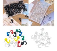 30/50 Pezzi Decorativi Muro Push Pin con Ganci Ganci per Sughero Tavola