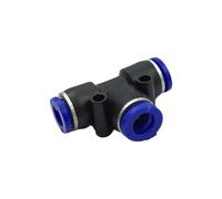 30/50 pezzi PE PY4 6 8 10 12 mm serie TY raccordi for tubi pneumatici a T raccordi a sgancio rapido for tubi 'aria connettore pneumatico(Py6,30pcs)