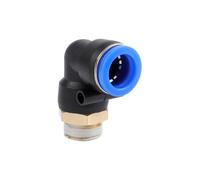 30/50 pezzi PL4 6 8 10 12 mm gomito connettore rapido pneumatico - m5 1/4 3/8 1/2 1/8 filettatura esterna diametro esterno tubo aria push-in(PL10-02,30PCS)