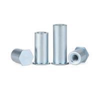 30-50 pezzi rivetto perno foro cieco rivettatura pezzo piastra di pressione vite dado M2 M2.5 M3 testa esagonale perno foro cieco(8mm,3.5M3-30pcs)
