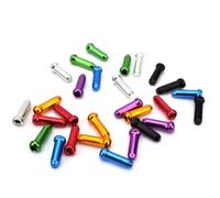 30/50 pezzi tappi terminali per cavo interno bici in lega per bici da strada mountain bike punte per freno a crimpare (50 pezzi multicolore)