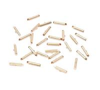 30-50 pezzi Terminali a crimpare Perline Cappucci Cursori Chiusura Fibbie Tubi Braccialetti fai da te Collana Connettori Risultati telaio per creazione di gioielli-KC Oro-20mm 50 pezzi