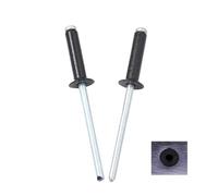 30/50 pz rivetti ciechi neri a testa svasata in alluminio tipo standard 2.4mm 3.0mm 3.2mm 4.0mm(30Pcs,4.8x10 mm)