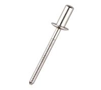 30/50 rivetti ciechi, impermeabili, in acciaio inox, con estremità chiusa, 3 mm, 3,2 mm, 4 mm, 4,8 mm, 5 mm, 6 mm, 6,4 mm (50 pezzi, 3 x 8 mm)