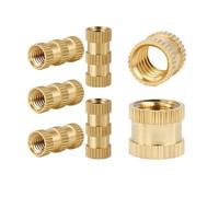 30/50PCS Inserti In Ottone Dadi M3 M4 M5 Insertnut Inserto Filettato for Stampante 3d(3mm,M4(OD6mm) 30Pcs)
