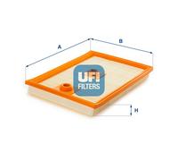 UFI Filters, Filtro Aria 30.549.00, Filtro Aria per Ricambio, Adatto a Auto, Applicabile su Modelli di Audi, Cupra, Seat, Skoda e Volkswagen