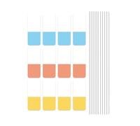 30/60/120Pcs Colorato Etichetta PET Etichetta Adesiva Nota Scrivibile Etichetta Riposizionabile Segnalibri per Journal Planner Notebook Pennarelli codificati a colori