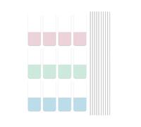 30/60/120Pcs Colorato Etichetta PET Etichetta Adesiva Nota Scrivibile Etichetta Riposizionabile Segnalibri per Journal Planner Notebook Pennarelli codificati a colori