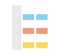 30/60/120Pcs Colorato Etichetta PET Etichetta Adesiva Nota Scrivibile Etichetta Riposizionabile Segnalibri per Journal Planner Notebook Pennarelli codificati a colori