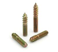 30/60 Pezzi M4 M5 M6 M8 In Acciaio Al Carbonio Zincato Colorato Con Filettatura A Doppia Estremità, Viti Autofilettanti, Di Fissaggio, Bulloni Pendenti(60pcs,M8x55mm)