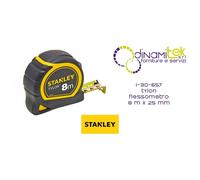 Stanley Flessometro Metro a Nastro larghezza 25 mm lunghezza 8 metri - 1-30-657