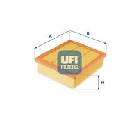 30.677.00 UFI Filtro aria per ALFA ROMEO,FIAT,JEEP