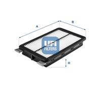 30.710.00 UFI Filtro aria per HYUNDAI,KIA