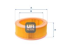 30.917.01 UFI Filtro aria per FORD,METROCAB