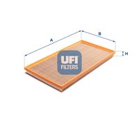 30.A67.00 UFI Filtro aria per MERCEDES-BENZ