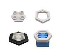 30 adattatori compatibili con GraviTrax & Duplo, altezze e discese veloci (adattatori 2 x 15)