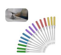 30 aghi universali per macchina da cucire, con cuscinetto T9, in acciaio, resistenti, per macchina da cucire con 5 misure (65/9-110/18), ideali per chiffon, pelle, jeans e altro