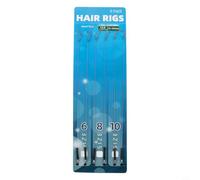 30 ami senza ardiglione, con treccia da 5,4 kg, taglia 6, 8, 10, attrezzatura per la pesca alla carpa, per 14 esche da 16 mm, rig per la pesca alla carpa