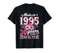 30 anni Made in 1995 floreale fiore 30° compleanno donna Maglietta