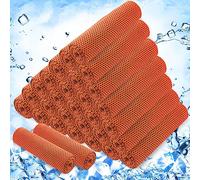 30 asciugamani rinfrescanti (101,6 x 30,5 cm), asciugamani rinfrescanti per collo e viso, in microfibra, morbidi e traspiranti, per palestra, golf, yoga (arancione)