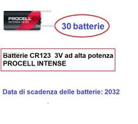 30 batterie CR123 Procell Intense by Duracell