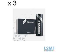 20 Batterie Duracell Procell Stilo AA LR6 1.5V Pile Alcaline Industrial