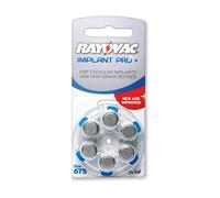 60x batterie per apparecchi acustici Rayovac 675 batterie per impianto coclea...