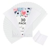 30 Bustine in vellum per inviti 5x7, carta velina trasparente per inviti, bustine in vellum per fodera di buste, carta per inviti per matrimoni, compleanni, festa di nascità, rientro a scuola 30 pezzi